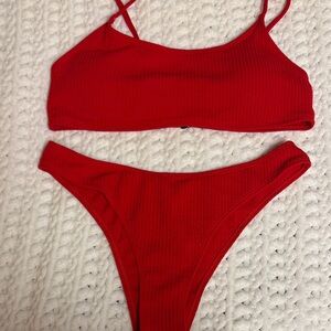 SHEIN Red Bikini Set
